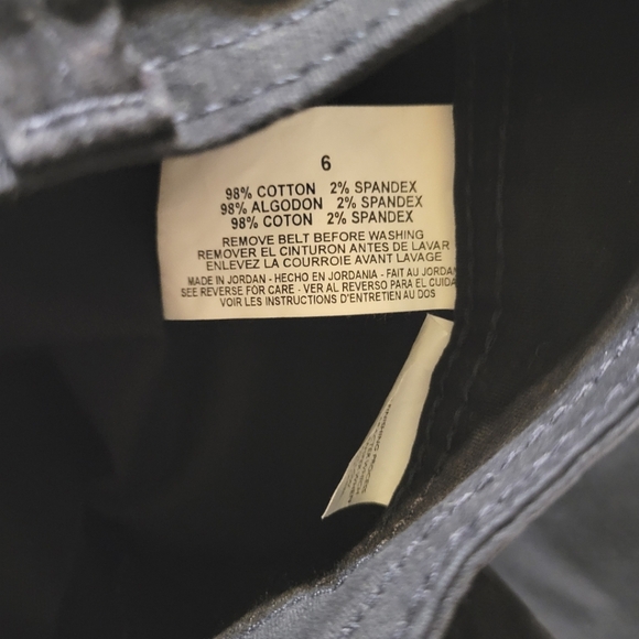 New Gloria Vanderbilt Mona Belted Capri - Navy Blue Size 6 - Mid-rise - Picture 5 of 5